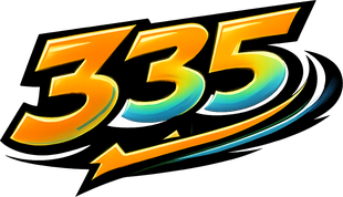 Logo 335 hitam emas